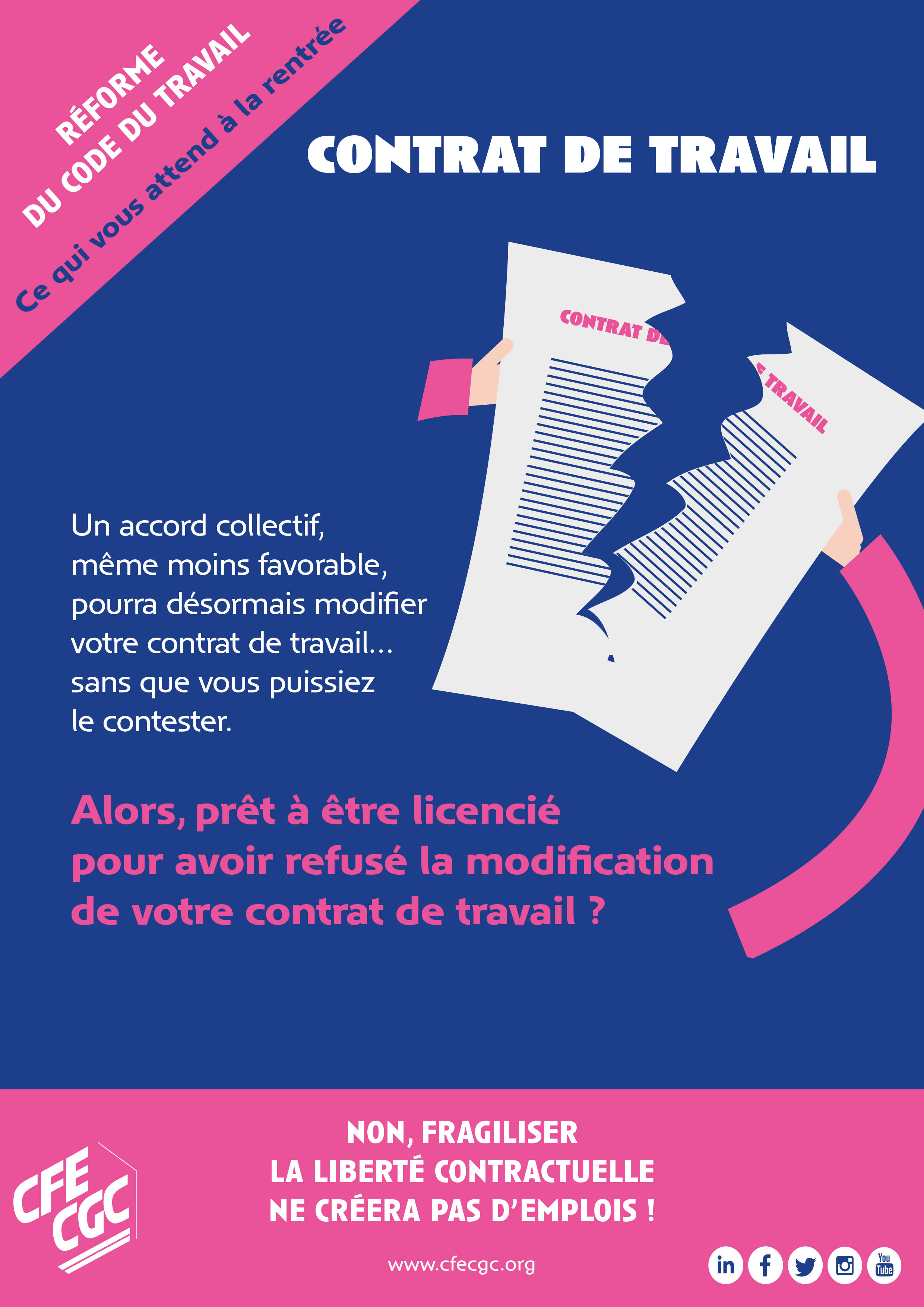 CONTRAT DE TRAVAIL CONTRAT DE TRAVAIL
