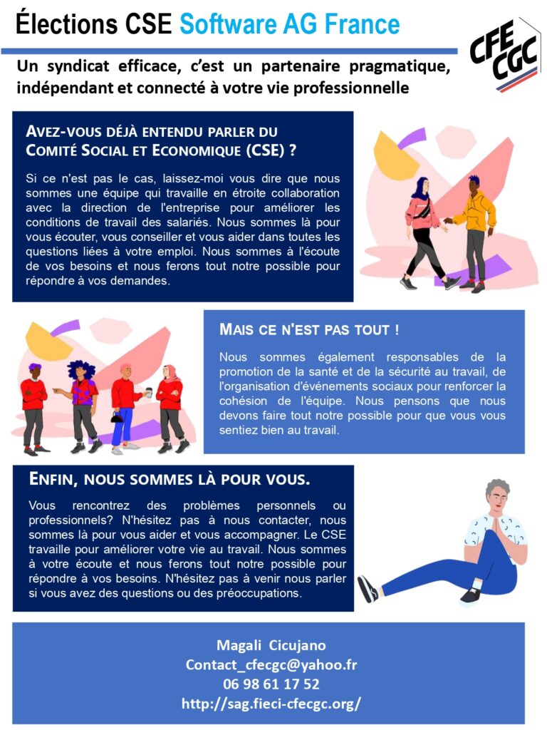 Rôle du CSE – Site de la section syndicale Software AG Fieci CFE-CGC